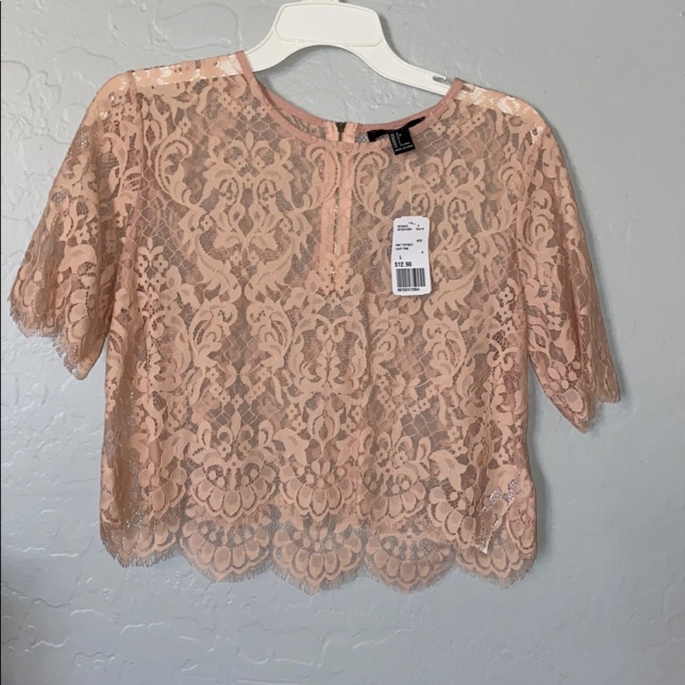 Pink Laced Top